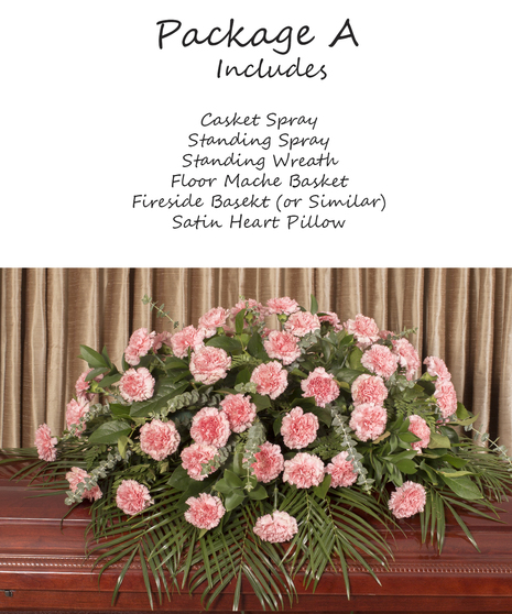 Pink Carnations Tribute Package A