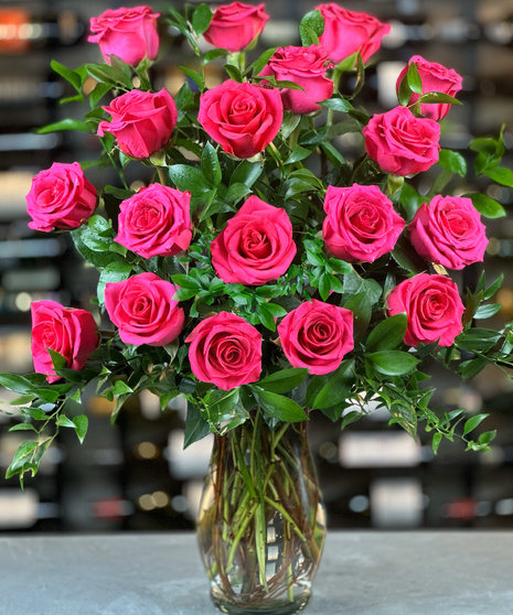 18  Hot Pink Roses Columbus Roses Florists Griffins