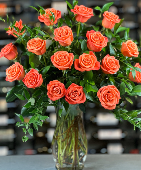 18 Orange Roses Columbus Roses Florists Griffins