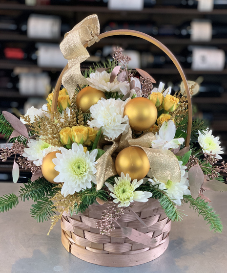 Golden Winter Basket